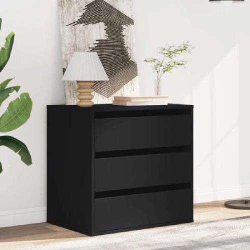 Amarillo Wooden Chest OF 3 Drawers In Black