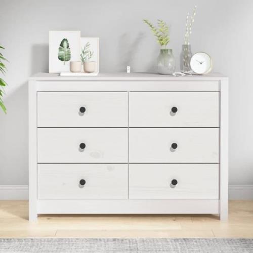 Abilene Wooden Chest Of 6 Drawers In White