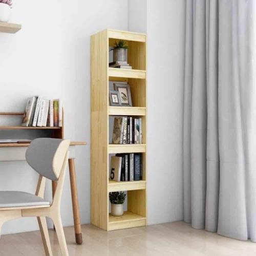 Jupiter Wooden Bookcase With 5 Compartments In Natural