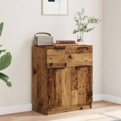 Aylesbury Wooden Sideboard With 2 Doors 1 Drawer In Brown Oak