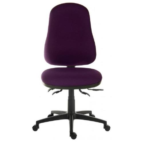 Earlville Fabric Home And Office Chair In Plum