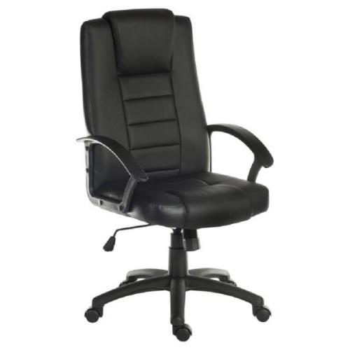 Laurel Leather Home And Office Chair In Black