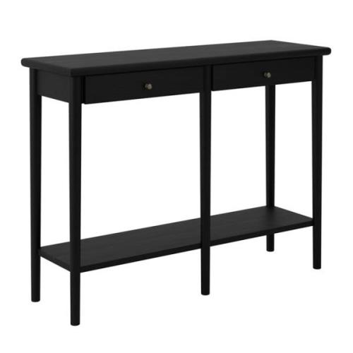 Jacksonville Wooden Console Table In Matte Black